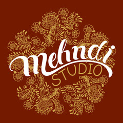 Mehndi studio logo