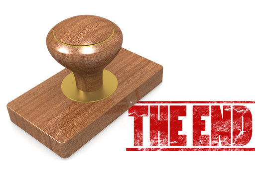 The end wooded seal stamp