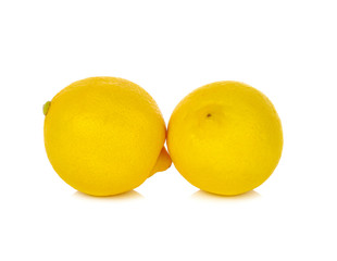 Lemon isolated on white background
