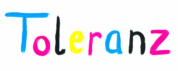 Toleranz, Schriftzug