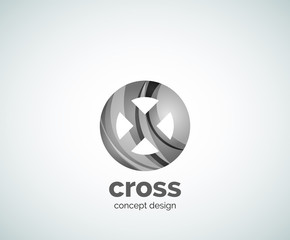 Vector cross logo template