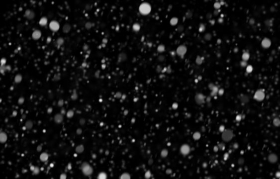 Abstract black white snow texture on black background for overla