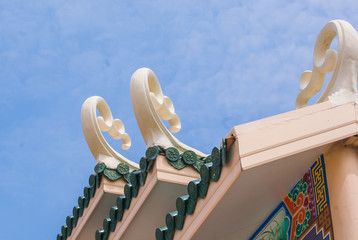 Church roof Chinese Temple