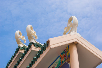 Church roof Chinese Temple