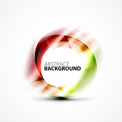 Colorful abstract circle banner