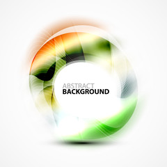 Colorful abstract circle banner