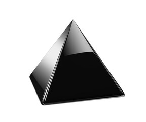 Black glossy pyramid
