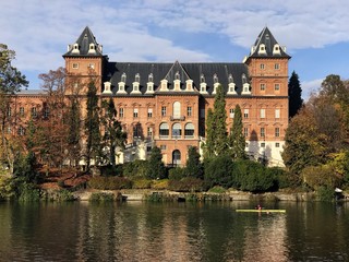 Fototapeta premium castello del parco del Valentino in Torino