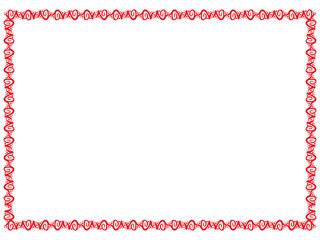 abstract artistic red border