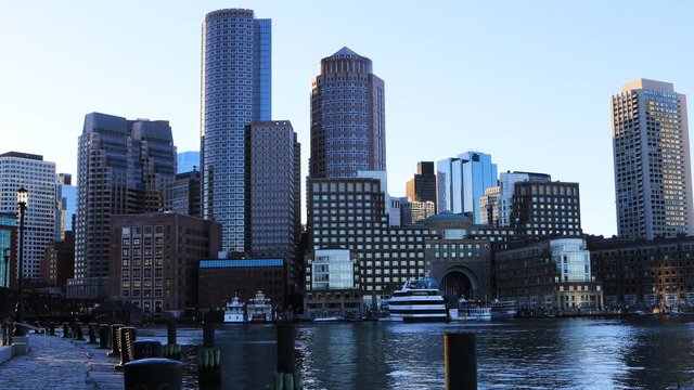 4K UltraHD View of the Boston skyline