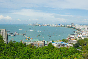Fototapeta na wymiar Pattaya Viewpoint in chonburi, Thailand