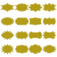 Vintage frame label , paper design for web ,Stickers, Tags