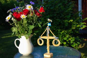 Flowers and midsummer decoration