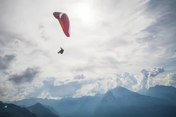 Crédence de cuisine en verre imprimé Sports aériens Para glider flying