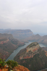 Sudafrica, 01/10/2009: vista del Blyde River Canyon, nella provincia dello Mpumalanga, uno dei più grandi canyon della Terra e una delle grandi meraviglie della natura del continente africano
