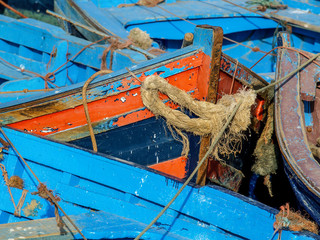 Fischerboote im Hafen Essaouira