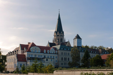 Fototapeta na wymiar Erzabtei der Missionsbedediktiner-Mönche St. Ottilien, Eresing am Ammersee, Bayern