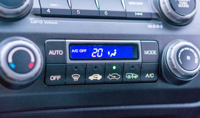 car air conditioner control panel