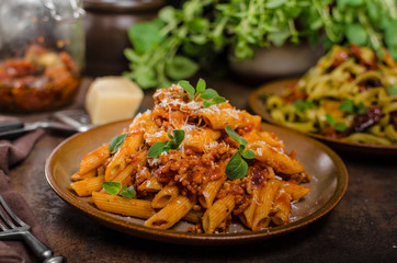 Pasta arrabiata delicious