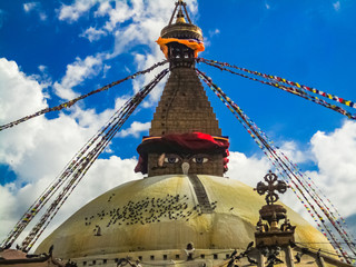 Boudhanath stupa in Kathmandu, Nepal