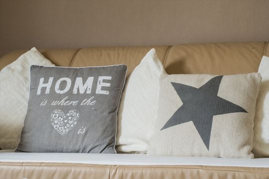 Home is where the heart pillow sofa couch