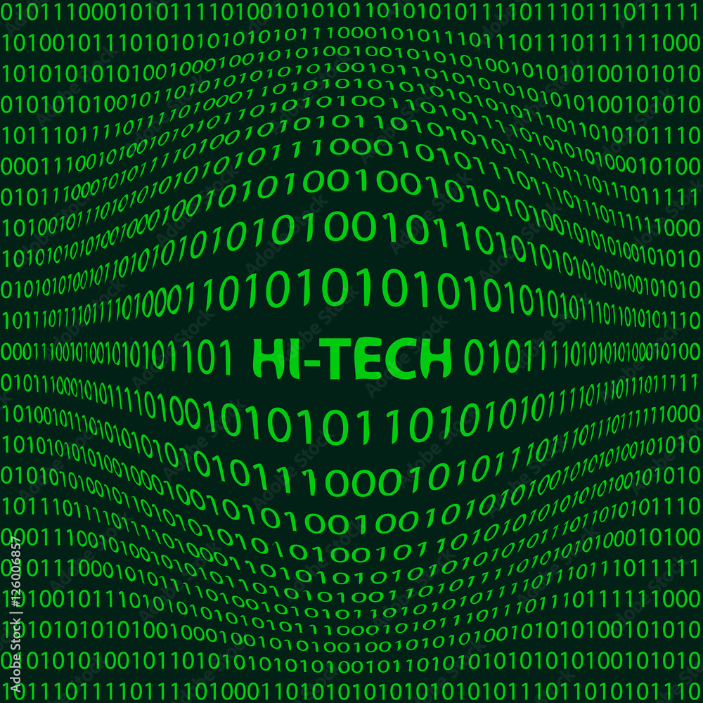 Poster hi tech matrix style