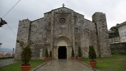 Fototapeta na wymiar Ex-colegiata de Santa María, Baiona, Pontevedra