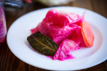 sauerkraut with beets