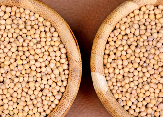 Mustard seeds in a bowls