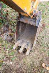 Fototapeta na wymiar excavator bucket