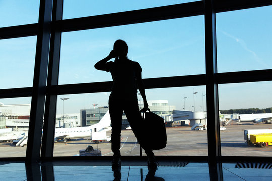 businesswoman at the airport