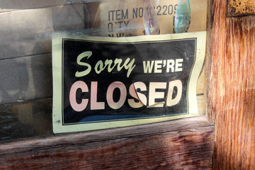 Sorry we are closed / Saint Elmo (Colorado - USA)
