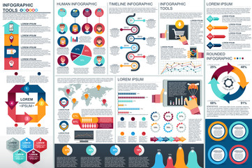 Business infographic elements - obrazy, fototapety, plakaty