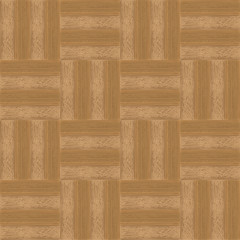 Parquet wooden boards for the floor and surfaces in a checkerboard pattern. Seamless pattern.Vector illustration.