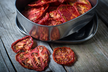 sun dried homegrown red tomatoes