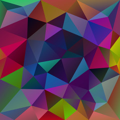 Fototapeta premium vector abstract irregular polygon background with a triangular pattern in full spectrum neon multi colored colors