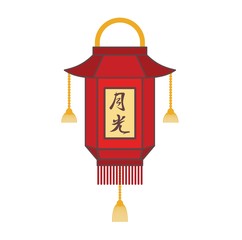Chinese lantern vector illustration.