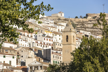 Fototapeta na wymiar a view over Alcalá del Júcar town, Albacete, Spain