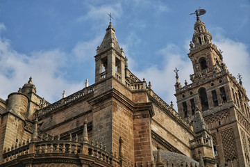 Fototapeta na wymiar Seville Cathedral in Sevilla, Spain.