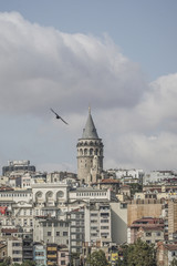 View of Karakoy and Galata Tower in Istanbul, Turkey