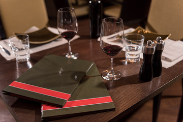 Wonderful big table in the restaurant