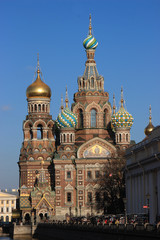 Fototapeta na wymiar Savior on blood , Russian Musseum , market /St Petersburg / Russia