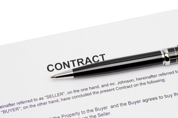 Obraz premium pen on contract.