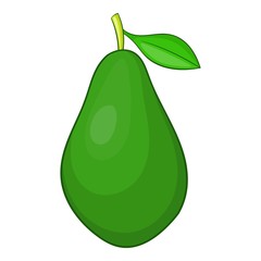  Avocado icon. Cartoon illustration of avocado vector icon for web