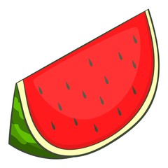 Watermelon icon. Cartoon illustration of watermelon vector icon for web