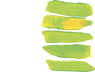 Obraz premium Paint stroke frame. Paint stroke isolated on white with copy space.