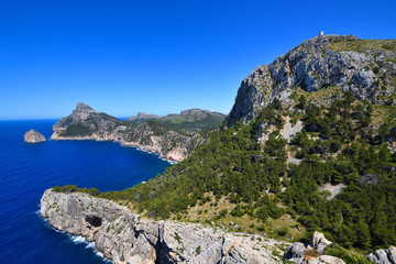 Cape Formentor on the island of Majorca in Spain