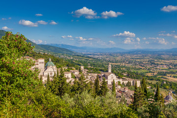Fototapeta na wymiar Historic town of Assisi, Umbria, Italy