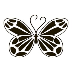 Night butterfly icon. Simple illustration of night butterfly vector icon for web