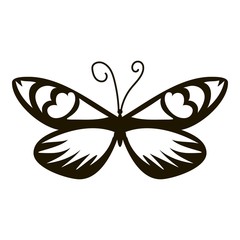 Air butterfly icon. Simple illustration of air butterfly vector icon for web